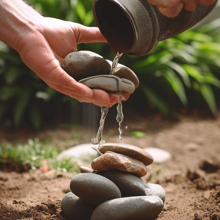 Jak wysypać kamienie w ogrodzie